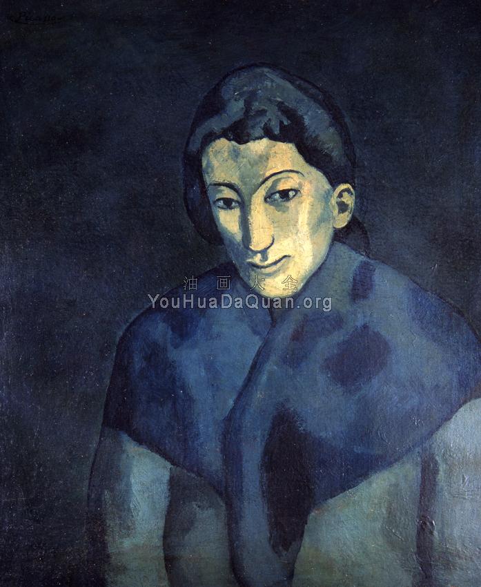 着披肩的女人 - 巴勃罗·毕加索